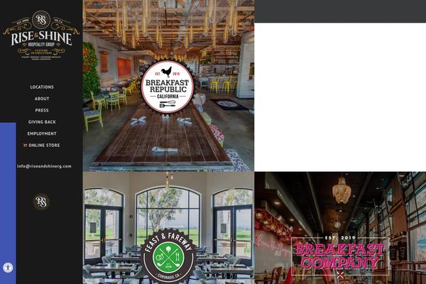 Savory theme site design template sample