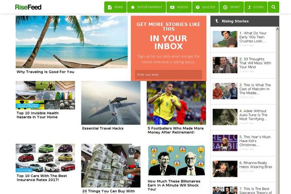 Viralnova theme site design template sample