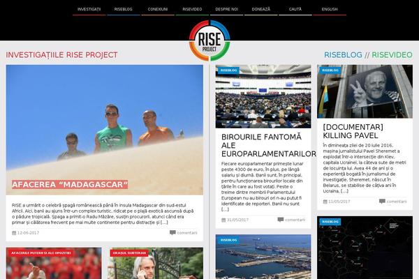Rise theme site design template sample