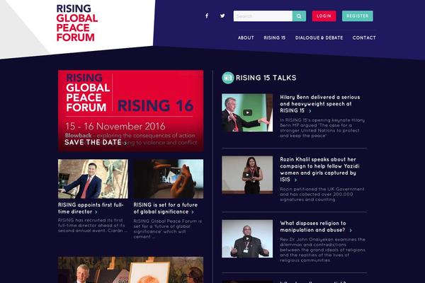 Rising theme site design template sample