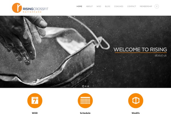 Rising theme site design template sample