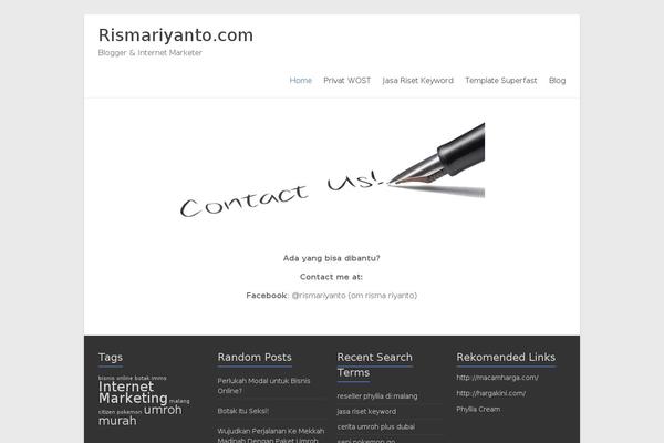 Spacious theme site design template sample