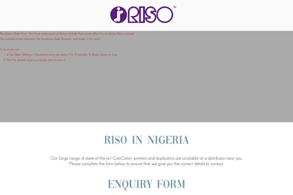 risonigeria.com site used Twenty Seventeen