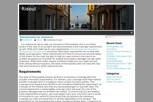 Azul Silver theme site design template sample
