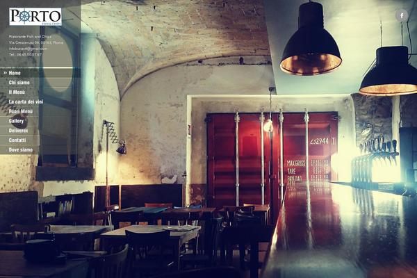 Ristorante theme site design template sample