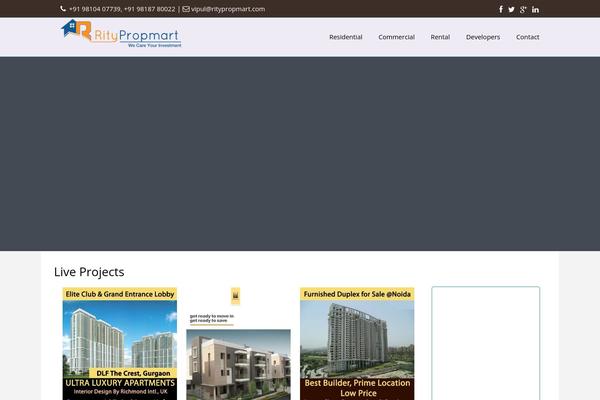 WP Residence theme site design template sample