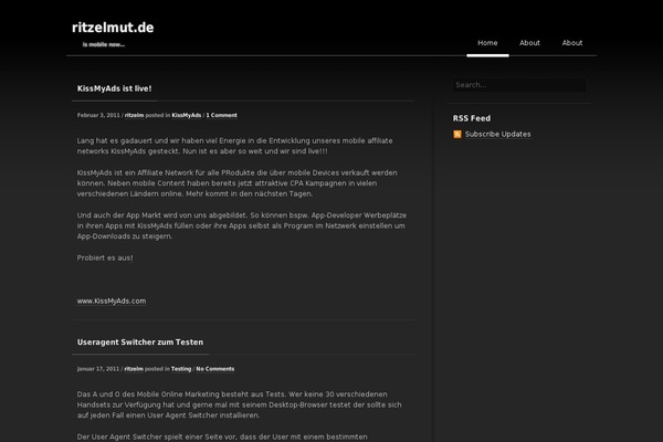 ritzelmut.de site used SimpleDark