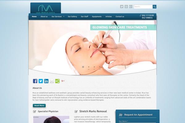 Wellness theme site design template sample