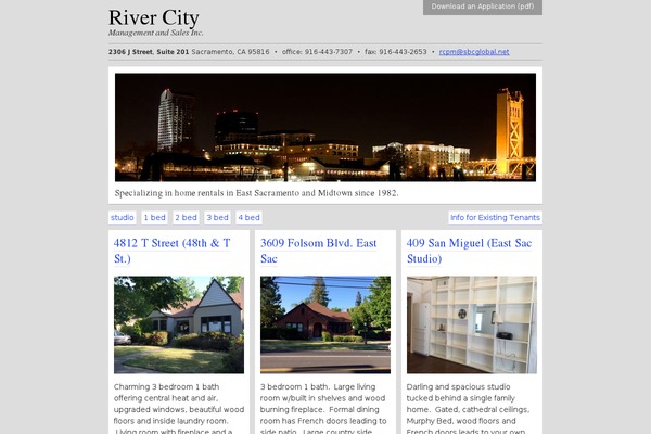 Rivers theme site design template sample