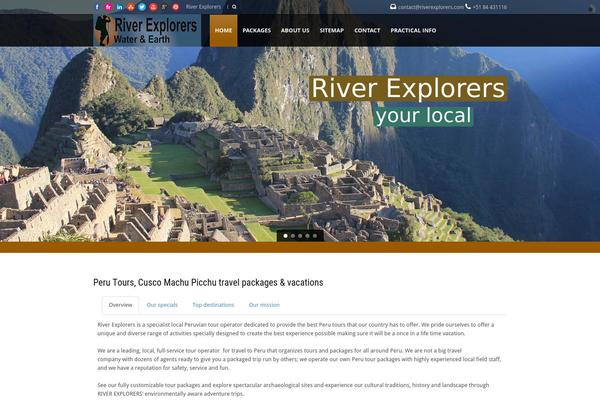 Tour theme site design template sample