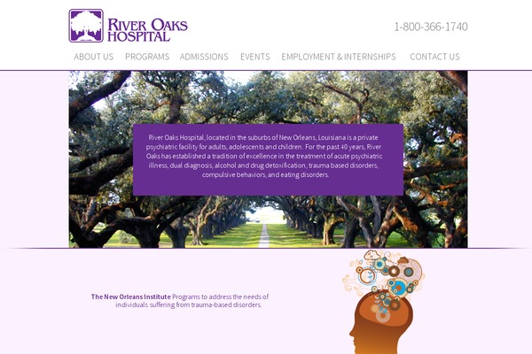 riveroakshospital.com site used Riveroaks
