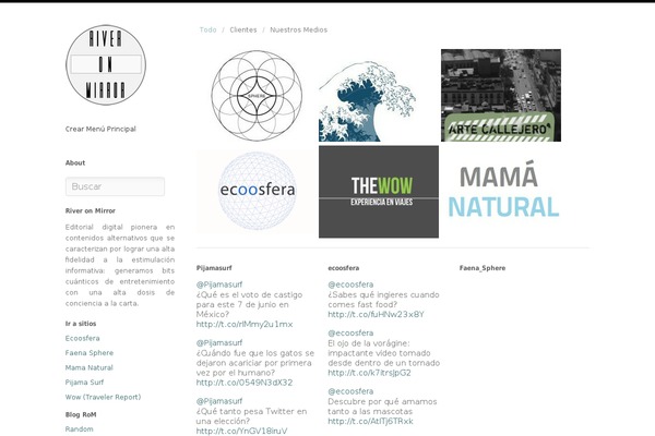Infinity theme site design template sample