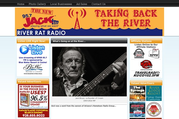 Radio theme site design template sample