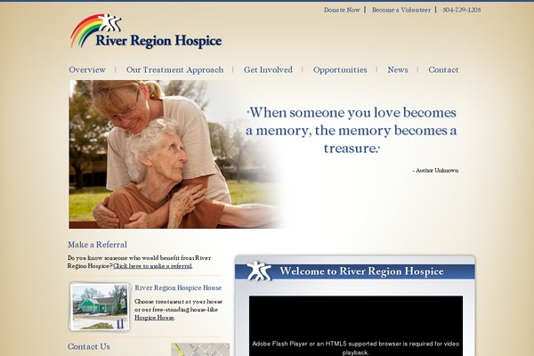 Hospice theme site design template sample
