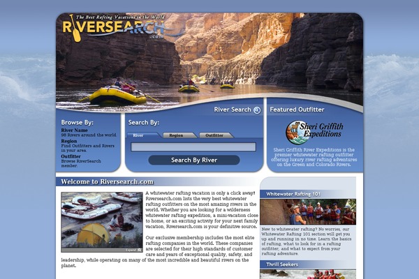 River theme site design template sample