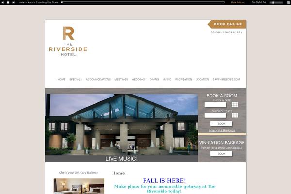 Riverside theme site design template sample