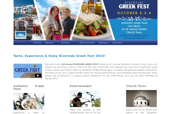 Fest theme site design template sample
