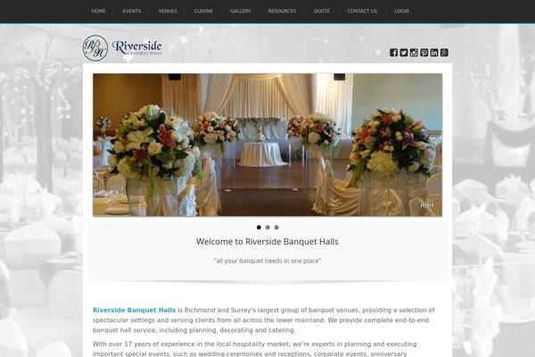 Riverside theme site design template sample