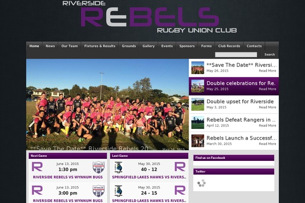 riversiderugbyclub.com.au site used Footballclub-2.5.4