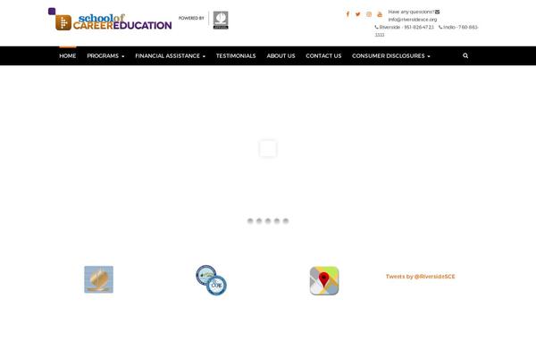 Academia theme site design template sample