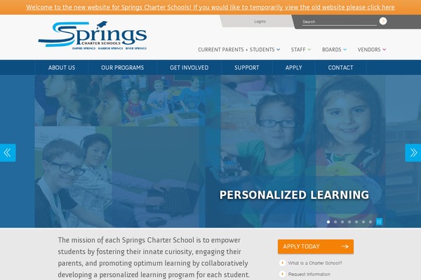 springscharterschools theme websites examples
