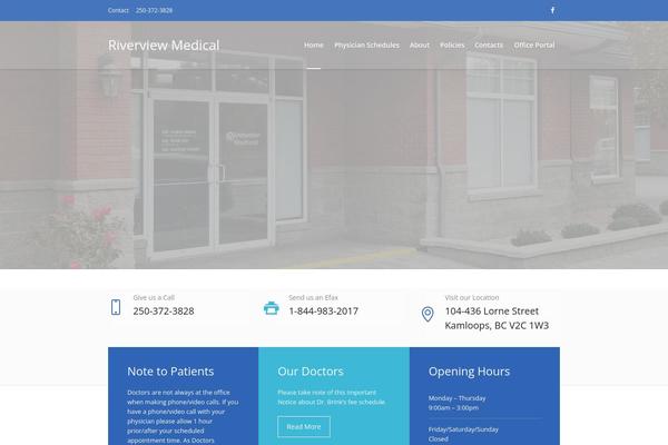 Medical-clinic theme site design template sample