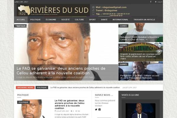 Weekly News theme site design template sample