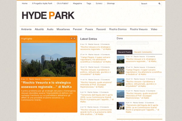 rivistahydepark.org site used Unspoken