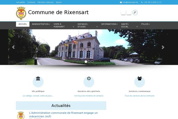 Site using Weather Underground plugin