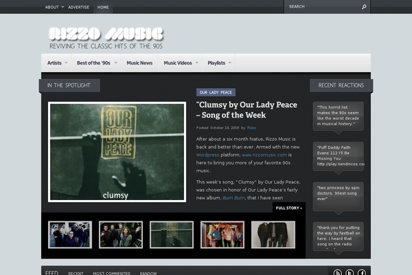 Continuum theme site design template sample