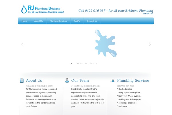 Site using Featured Page Widget plugin