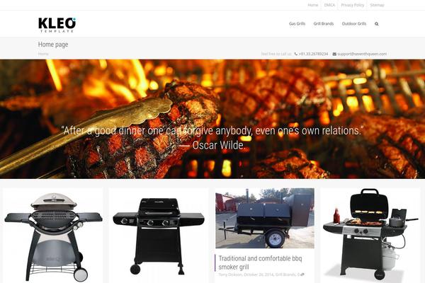 KLEO theme site design template sample