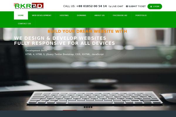 Site using Accesspress-social-pro plugin
