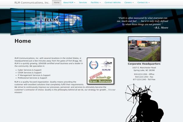 Roots theme site design template sample