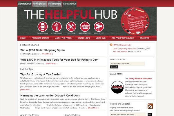 Magazine theme site design template sample