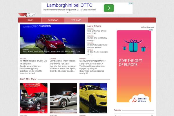rmautobuzz.com site used Rmstheme