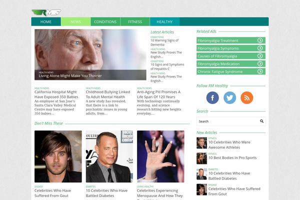 rmhealthy.com site used Rmstheme