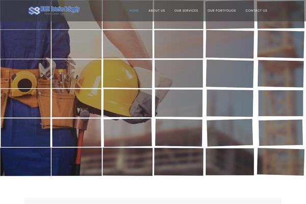 Batiment theme site design template sample