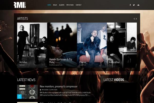 Vocal theme site design template sample