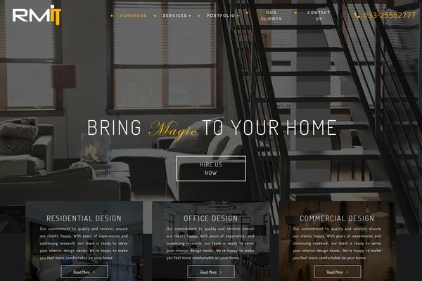 Monolit theme site design template sample