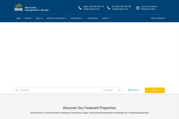 Houzez theme site design template sample