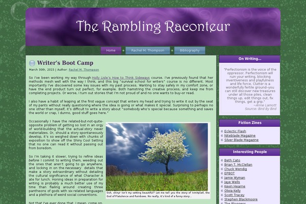 rmthompson.com site used Raconteur