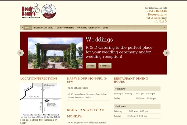Restaurant theme site design template sample