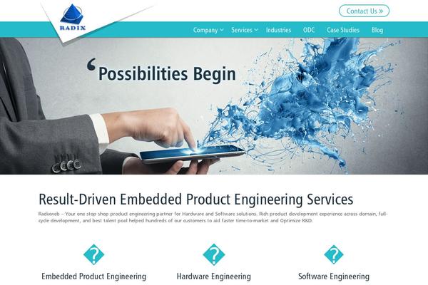 Site using Radix_lead_tracking plugin