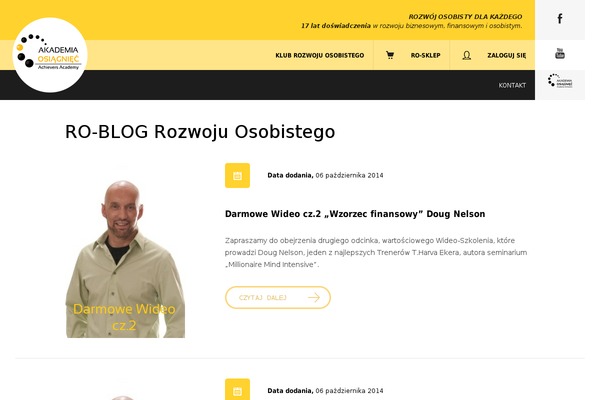 Academy theme site design template sample