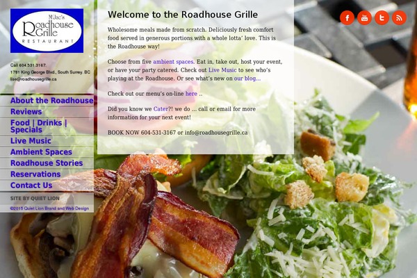 Ristorante theme site design template sample