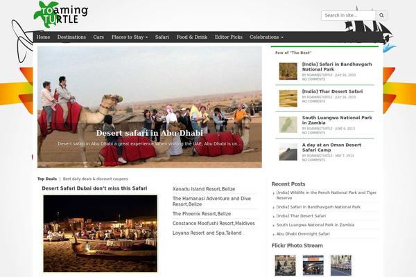 Journey theme site design template sample