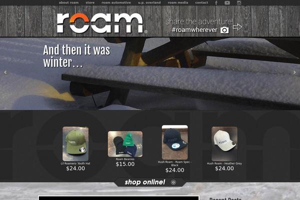 roamwherever.com site used Roamtheme