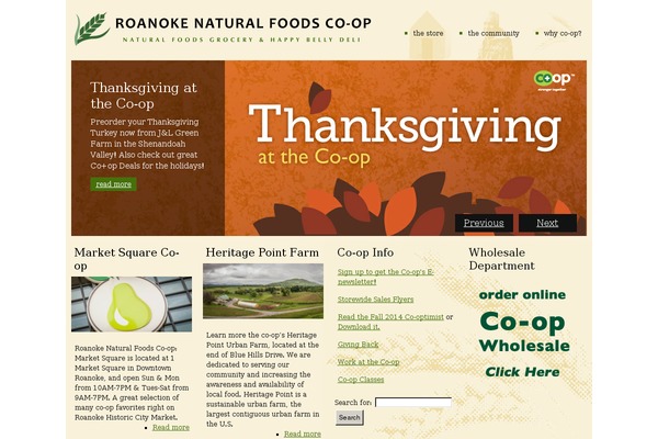 roanokenaturalfoods.com site used CoOp