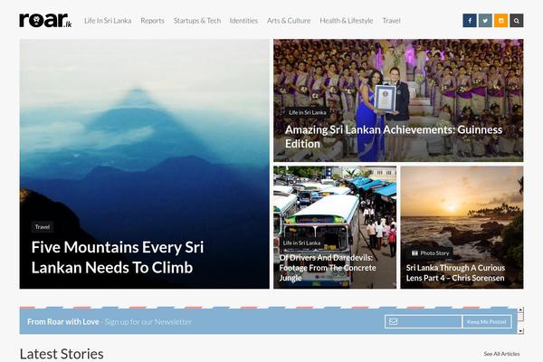 Site using FitVids for WordPress plugin